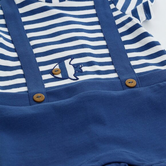 Original Marines,Italy - 60% Off  - US Seller -COTTON SHORT SLEEVES BOY JUMPSUIT - Picture 4 of 6